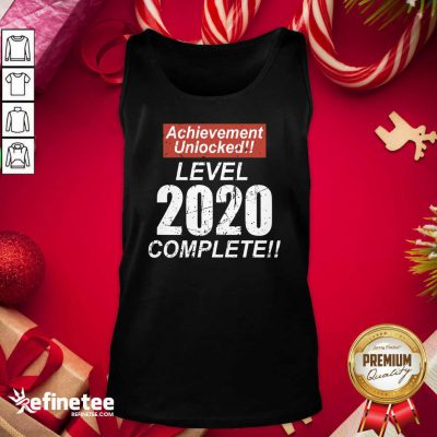 Funny Retro Achievement Unlocked Level 2020 Complete Tank Top - Design By Refinetee.com