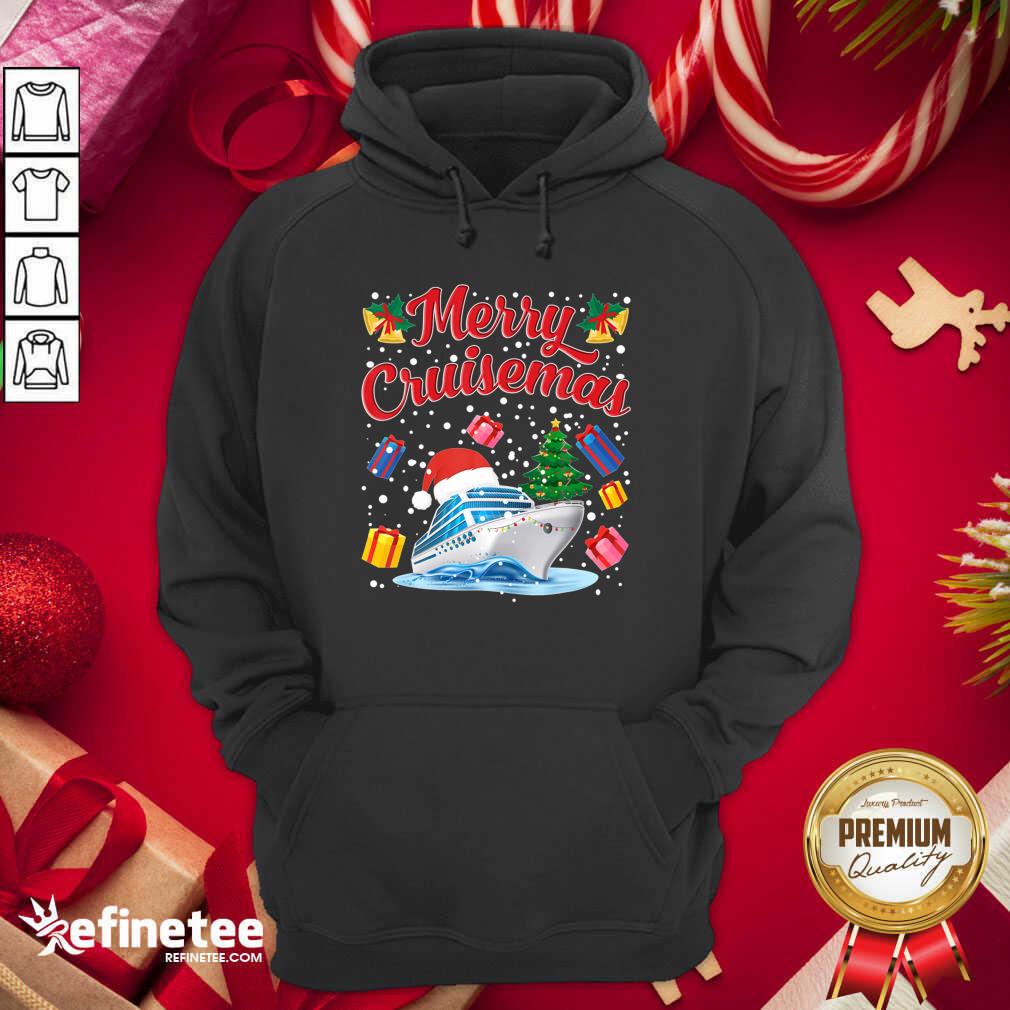 Good Merry Cruisemas Family Cruise Christmas 2020 Santa Hat Hoodie - Design By Refinetee.com