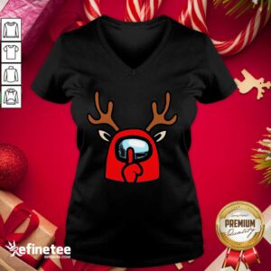 Good Quality Among Us Reindeer Imports V-neck - Design By Refinetee.com