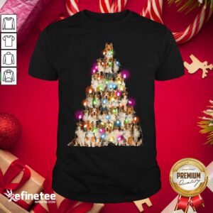 Good Sheltie dog Christmas Tree Sheltie Xmas Tree Shirt - Design By Refinetee.com