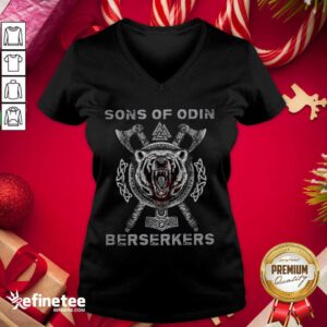 Great Bear Sons Of Odin Berserker V-neck - Design By Refinetee.com