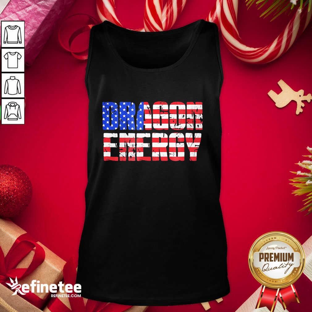 Happy Dragon Energy Love Trump Meme American Flag Tank Top - Design By Refinetee.com Dragon Energy Love Trump Meme American Flag Tank Top - Design By Refinetee.com