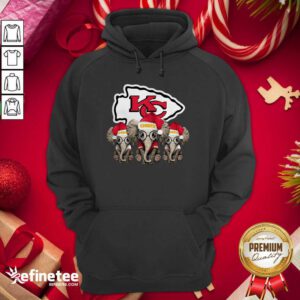 Happy Kansas City Chiefs Elephant Christmas Hoodie - Design By Refinetee.com