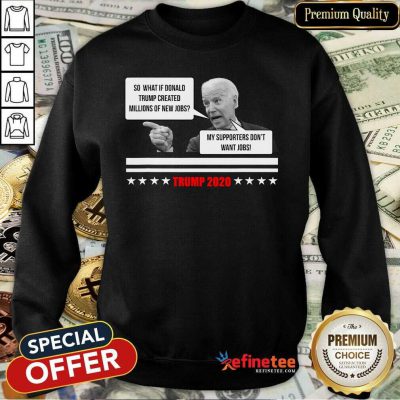 Happy Parody Of Joe Biden Pro Trump 2020 Election Stars Sweatshirt - Design By Refinetee.com