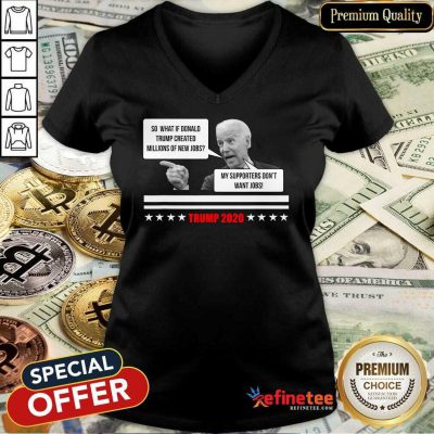 Happy Parody Of Joe Biden Pro Trump 2020 Election Stars V-neck - Design By Refinetee.com