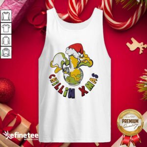 Happy Pot Of Cannabis Chillin Xmas Tank Top - Design By Refinetee.com