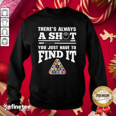 Happy There’s Always A Shit Billiard You Just Have To Find It Science Chemistry Sweatshirt - Design By Refinetee.com