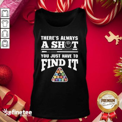 Happy There’s Always A Shit Billiard You Just Have To Find It Science Chemistry Tank Top - Design By Refinetee.com