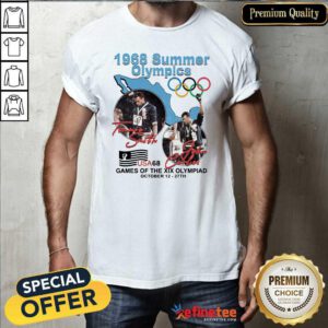 Happy Tommie Smith John Carlos 1968 Summer Olympics Games Of The Xix Olympiad Shirt - Design By Refinetee.com