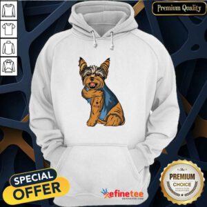 Happy Yorkshire Terrier Dog I Love Mom Hoodie - Design By Refinetee.com
