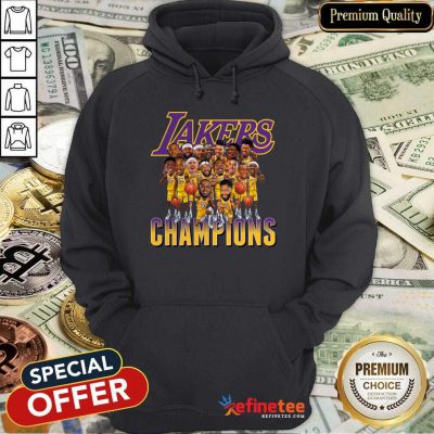 Hot Los Angeles Lakers Team Champions 2020 Hoodie - Design By Refinetee.com