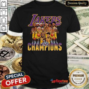 Hot Los Angeles Lakers Team Champions 2020 Shirt - Design By Refinetee.com