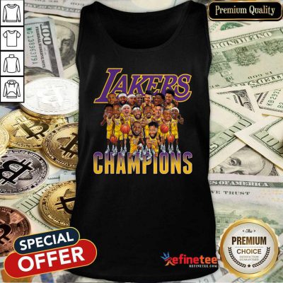 Hot Los Angeles Lakers Team Champions 2020 Tank Top - Design By Refinetee.com