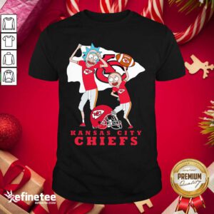 Hot Rick And Morty Kansas City Chiefs Shirt - Design By Refinetee.com