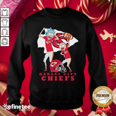 Hot Rick And Morty Kansas City Chiefs Sweatshirt - Design By Refinetee.com Rick And Morty Kansas City Chiefs Sweatshirt - Design By Refinetee.com