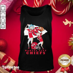 Hot Rick And Morty Kansas City Chiefs Tank Top - Design By Refinetee.com