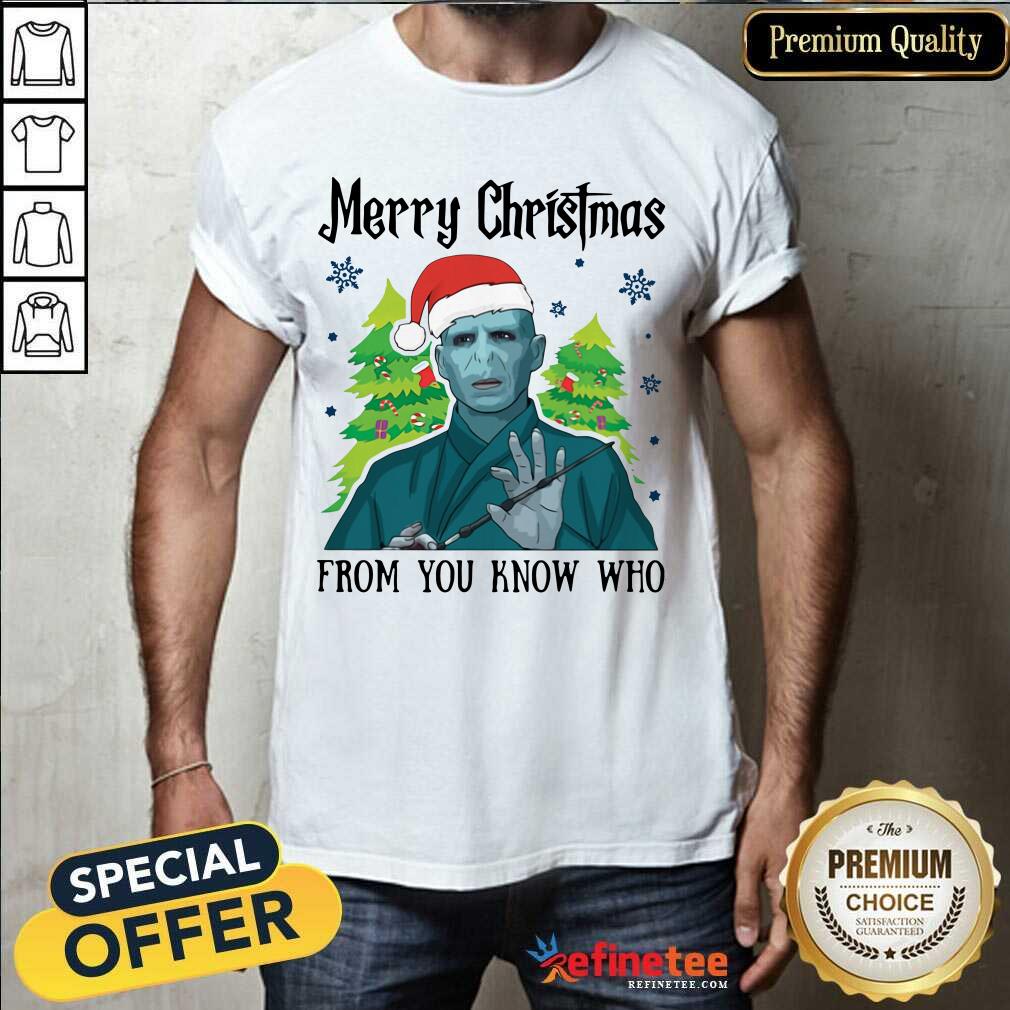 Hot Voldemort Santa Merry Christmas From You Know Who Christmas Shirt - Design By Refinetee.com