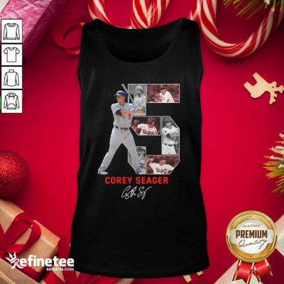 Lovely 5 Corey Seager Los Angeles Dodgers Signature Shirt Tank Top - Design By Refinetee.com