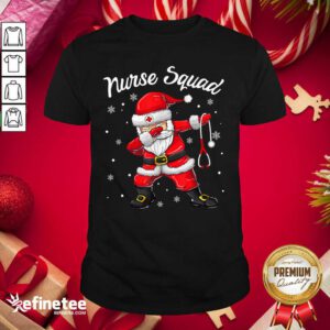 Lovely Dabbing Santa Scrubs Nurse Squad Shirt - Design By Refinetee.com