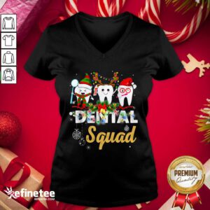 Lovely Dental Squad Merry Christmas V-neck - Design By Refinetee.com