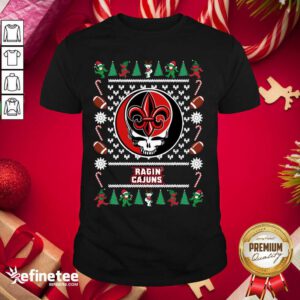Lovely Louisiana Ragin Cajuns Grateful Dead Ugly Christmas Shirt - Design By Refinetee.com