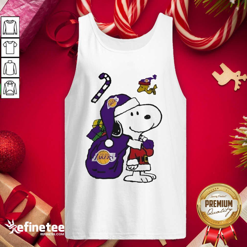 Lovely Snoopy And Woodstock Los Angeles Laker Merry Christmas 2020 Tank Top - Design By Refinetee.com Snoopy And Woodstock Los Angeles Laker Merry Christmas 2020 Tank Top - Design By Refinetee.com