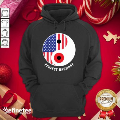 Lovely USA Japan Ying Yang Heritage For Proud Japanese American Hoodie - Design By Refinetee.com