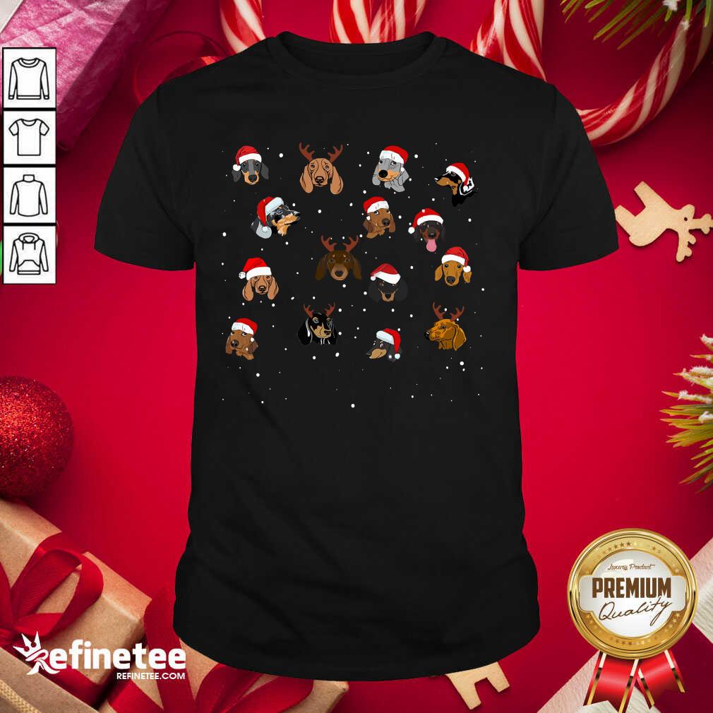 Nice Dogs Santa Merry Christmas Shirt - Design By Refinetee.com