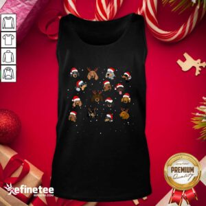 Nice Dogs Santa Merry Christmas Tank Top - Design By Refinetee.com