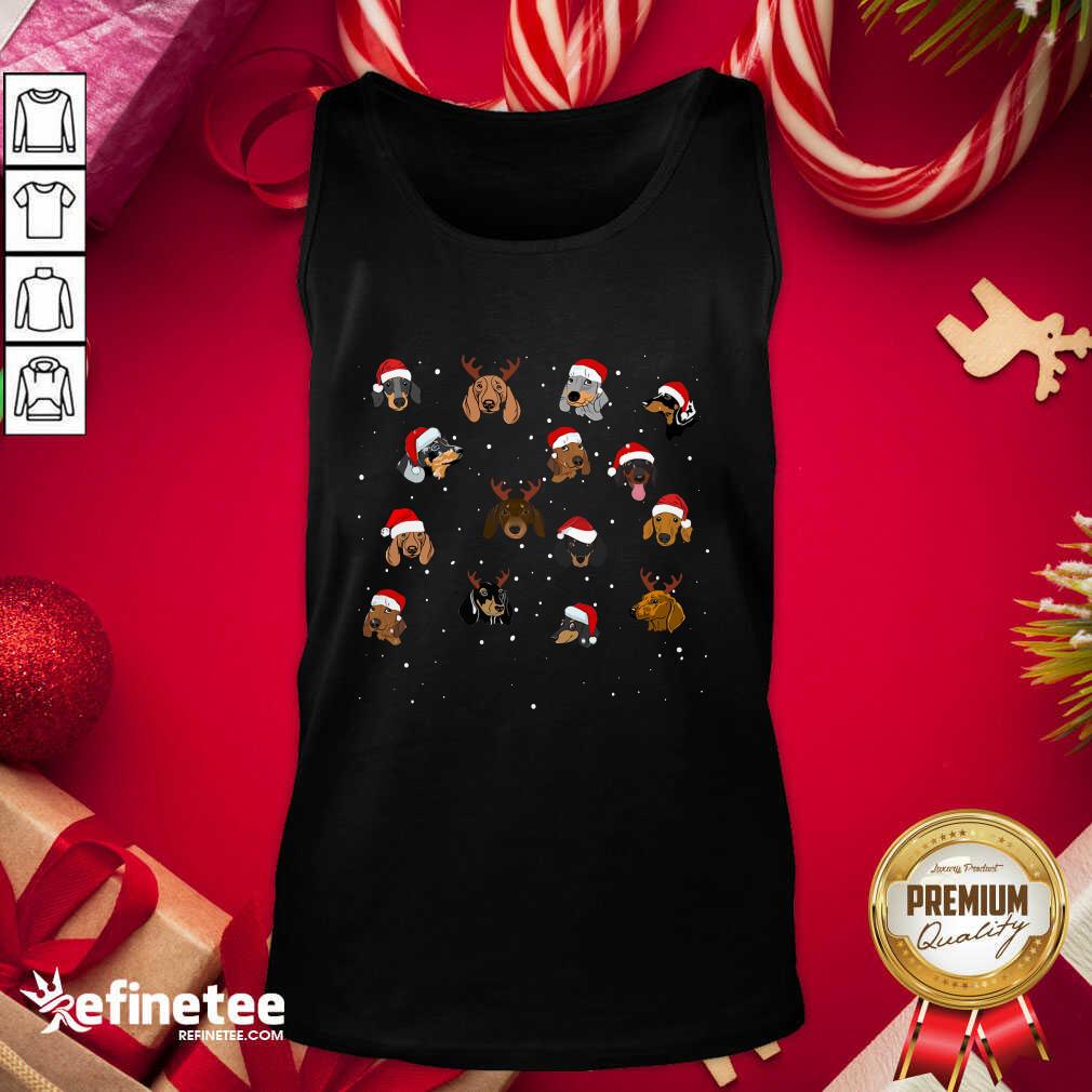 Nice Dogs Santa Merry Christmas Tank Top - Design By Refinetee.com
