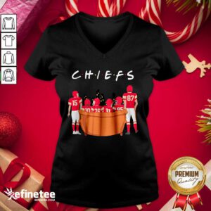 Nice Friends TV Show Kansas City Chiefs V-neck - Design By Refinetee.com