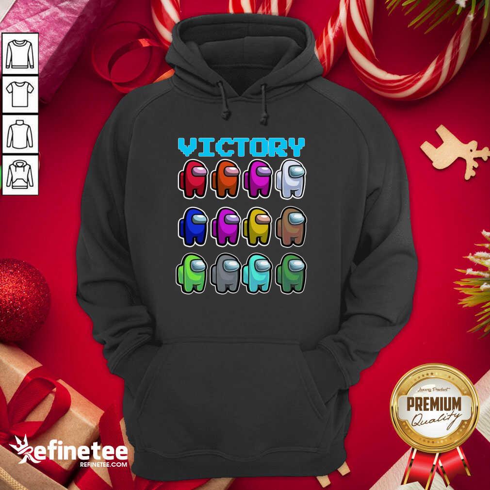Nice Imposter Among Us Victory Hoodie - Design By Refinetee.com Imposter Among Us Victory Hoodie - Design By Refinetee.com