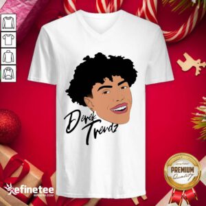 Official Derek Trendz Merch V-neck - Design By Refinetee.com