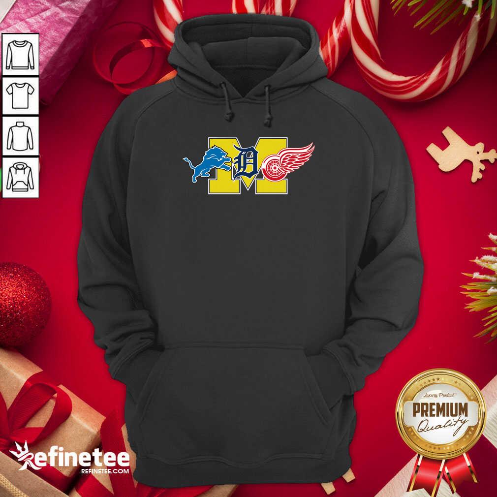Official Detroit Lions Detroit Red Wings Danville Blue Devils Hoodie - Design By Refinetee.com Detroit Lions Detroit Red Wings Danville Blue Devils Hoodie - Design By Refinetee.com