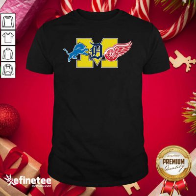 Official Detroit Lions Detroit Red Wings Danville Blue Devils Shirt - Design By Refinetee.com