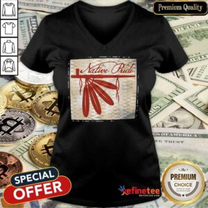 Official Peace Pipe Native Pride V-neck - Design By Refinetee.com