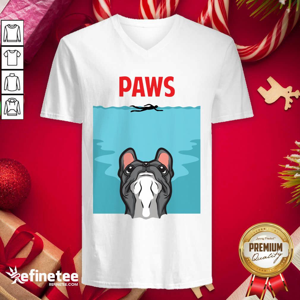 Official Pug And Paws V-neck - Design By Refinetee.com Pug And Paws V-neck - Design By Refinetee.com