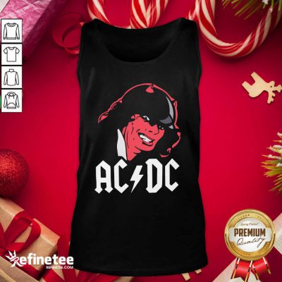 Official Rock Band Red Ac Dc Tank Top - Design By Refinetee.com