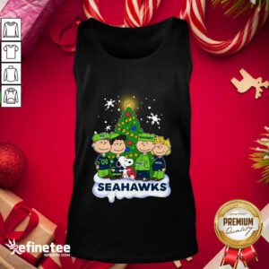 Official Snoopy The Peanuts Seattle Seahawks Christmas Tank Top - Design By Refinetee.com