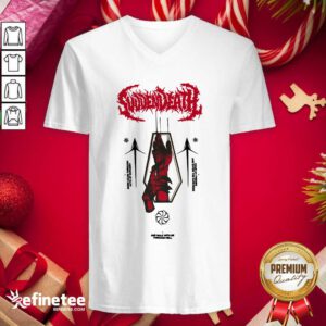 Official Svdden Death Merch Coffin V-neck - Design By Refinetee.com