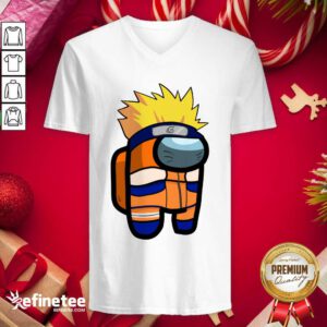 Perfect Among Us Naruto V-neck - Design By Refinetee.com