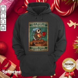 Perfect Owl Read Books Drink Coffee Hoodie - Design By Refinetee.com