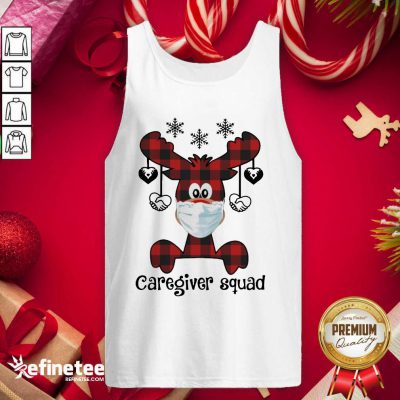 Perfect Reindeer Face Mask Caregiver Squad Christmas Tank Top - Design By Refinetee.com Reindeer Face Mask Caregiver Squad Christmas Tank Top - Design By Refinetee.com