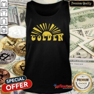 Premium Harry Styles Golden Tank Top - Design By Refinetee.com