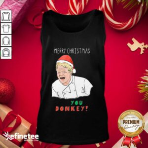 Premium Merry Christmas You Donkey Tank Top - Design By Refinetee.com