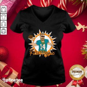 Premium Miami Fitzmagic Ryan Fitzpatrick V-neck - Design By Refinetee.com