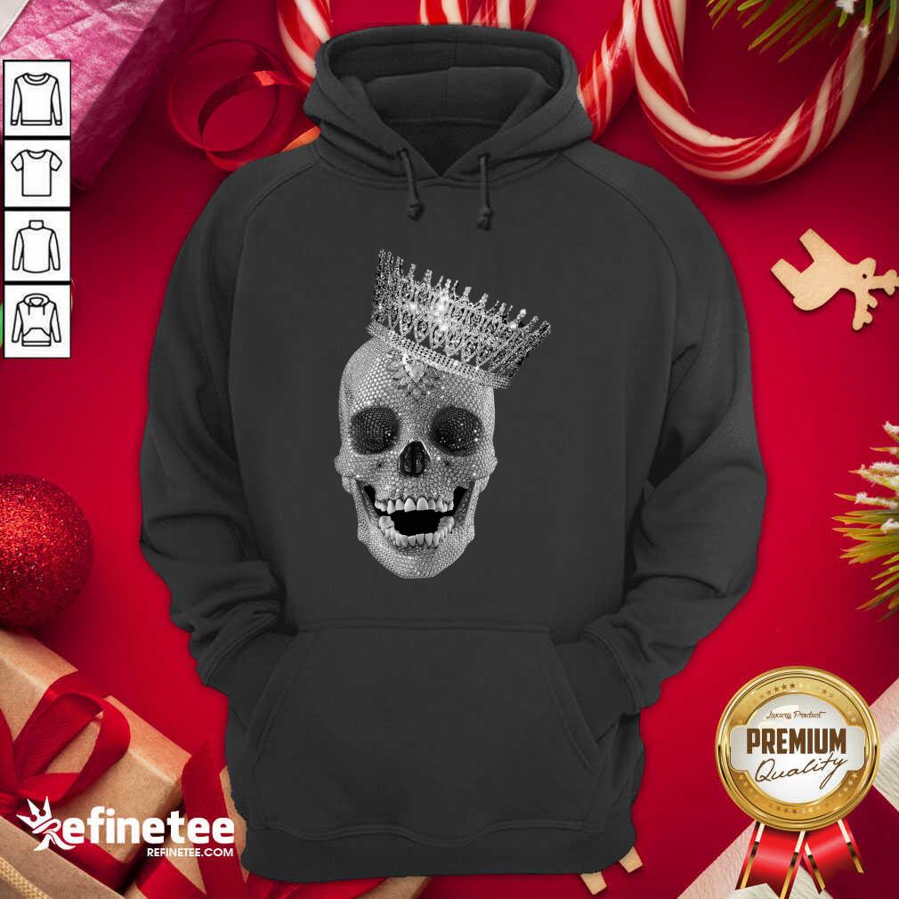 Premium Skull Queen Diamond Hoodie - Design By Refinetee.com Skull Queen Diamond Hoodie - Design By Refinetee.com
