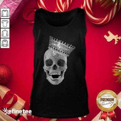 Premium Skull Queen Diamond Tank Top - Design By Refinetee.com