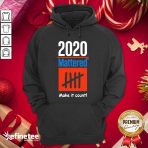 Pretty 2020 Mattered Make It Count Hoodie - Design By Refinetee.com