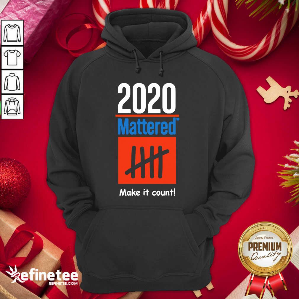Pretty 2020 Mattered Make It Count Hoodie - Design By Refinetee.com 2020 Mattered Make It Count Hoodie - Design By Refinetee.com